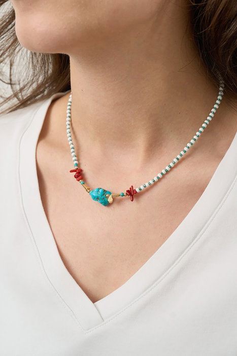 Heliophilia Silver Collar de Metal Multicolor